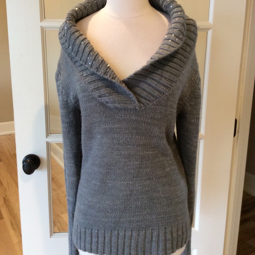 Merona Gray Sweater M Pullover - Picture 3 of 3